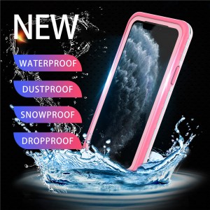 Apple iphone 11 pro impermeabile 100 caso di telefono impermeabile iPhone 11 prowatery puth (rosa) con copertura di colore solido