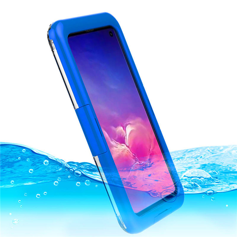 La migliore custodia protettiva per telefono subacqueo per Samsung S10 (blu)