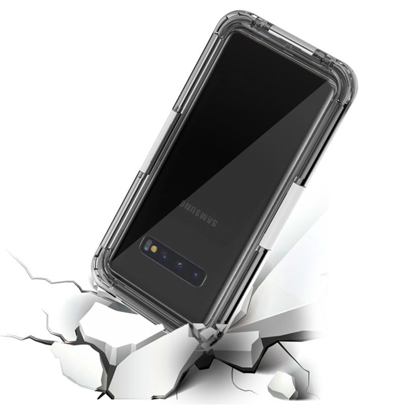 Casse telefoniche con acqua in loro telefono custodia di protezione dell'acqua per Samsung S10 (Bianco)